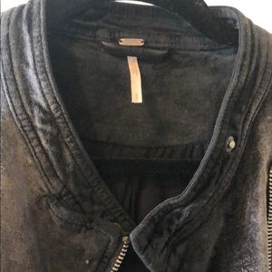 Free People Jackets & Coats - Velour black jacket from Free People Free People Jackets & Coats - Velour black jacket from Free People